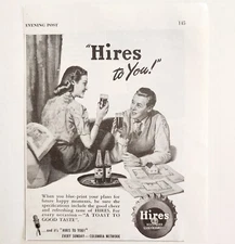 1947 Hires Root Beer Soda Pop Advertisement Vintage Hires To You Beverage DWWW4