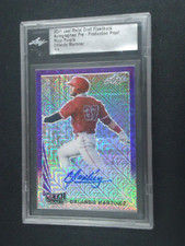 Orlando Martinez 2021 LEAF METAL DRAFT PURPLE AUTO PRE-PRO. PROOF 1/1