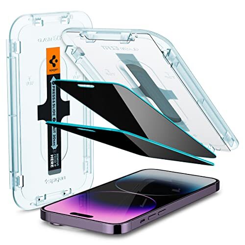 Spigen Glas.tR EZ Fit Vetro Temperato compatibile con iPhone 14 Pro Max 2 Pez...