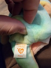 Ty Beanie Baby: Peace Bear 1996 - Multicolor