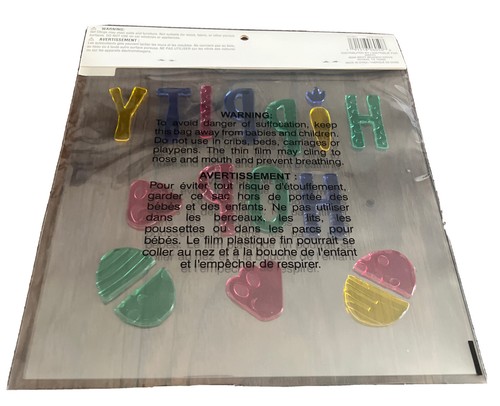Hippity Hop Huevos Ventana Gel Adhesivos Pegatinas Decoraciones 17 piezas! - Imagen 4 de 5