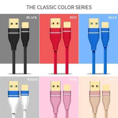3 Pack USB-C to USB-A Cable Fast Charge Type C Charging Cord Rapid Sync Charger