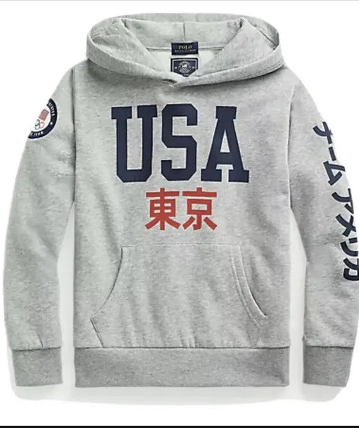Polo Ralph Lauren XXL Grey Team USA Olympic Tokyo Japan Sweatshirt