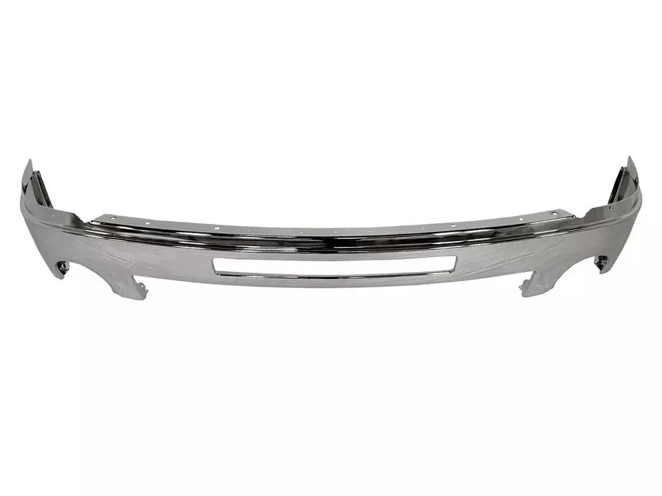 Front Chrome Bumper Face Bar Steel For 2007-2013 GMC Sierra 1500 2500 HD 3500 HD Foto 4 de 4