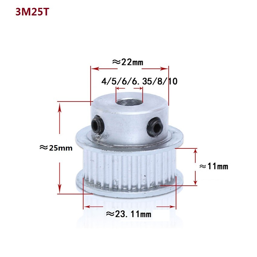 10-T10-530 PU Timing Belt - 530mm x 10mm 10 Pitch 53 Teeth