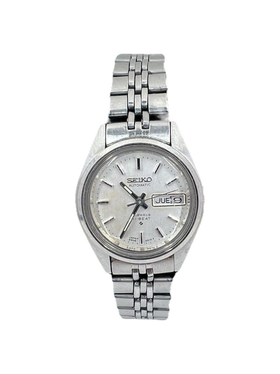 SEIKO 腕時計 シルバー Vintage Seiko Ladies Day/Date Stainless Steel Watch 2906-0010