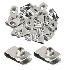 10-32 Steel U Style Clip-On Nut U-Type Fasteners Pack of 500