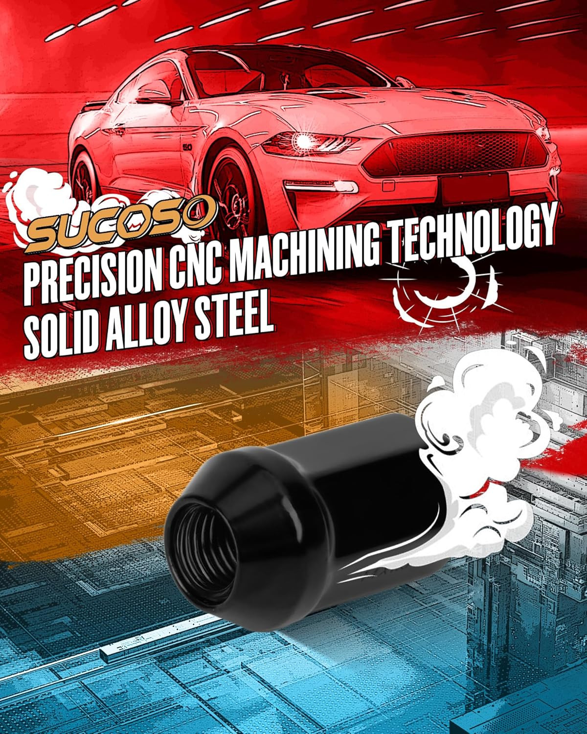 32Pcs Black 14X1.5 OEM Lug Nuts for Chevy Silverado GMC Sierra 2500 3500,14Mmx1.