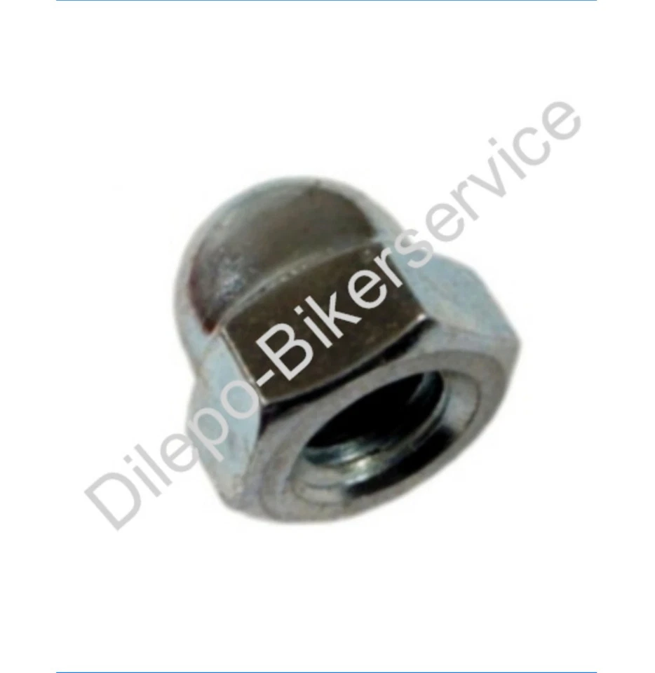 10 Stück / DIN 1587 - Sechskant Hutmutter M7 V2A Edelstahl - M 7 / DIN1587 - Bild 3 von 3