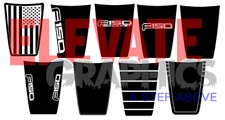 For Ford F-150 Stripes Center Hood 3M Graphics Vinyl Decals Stickers 2015-2020