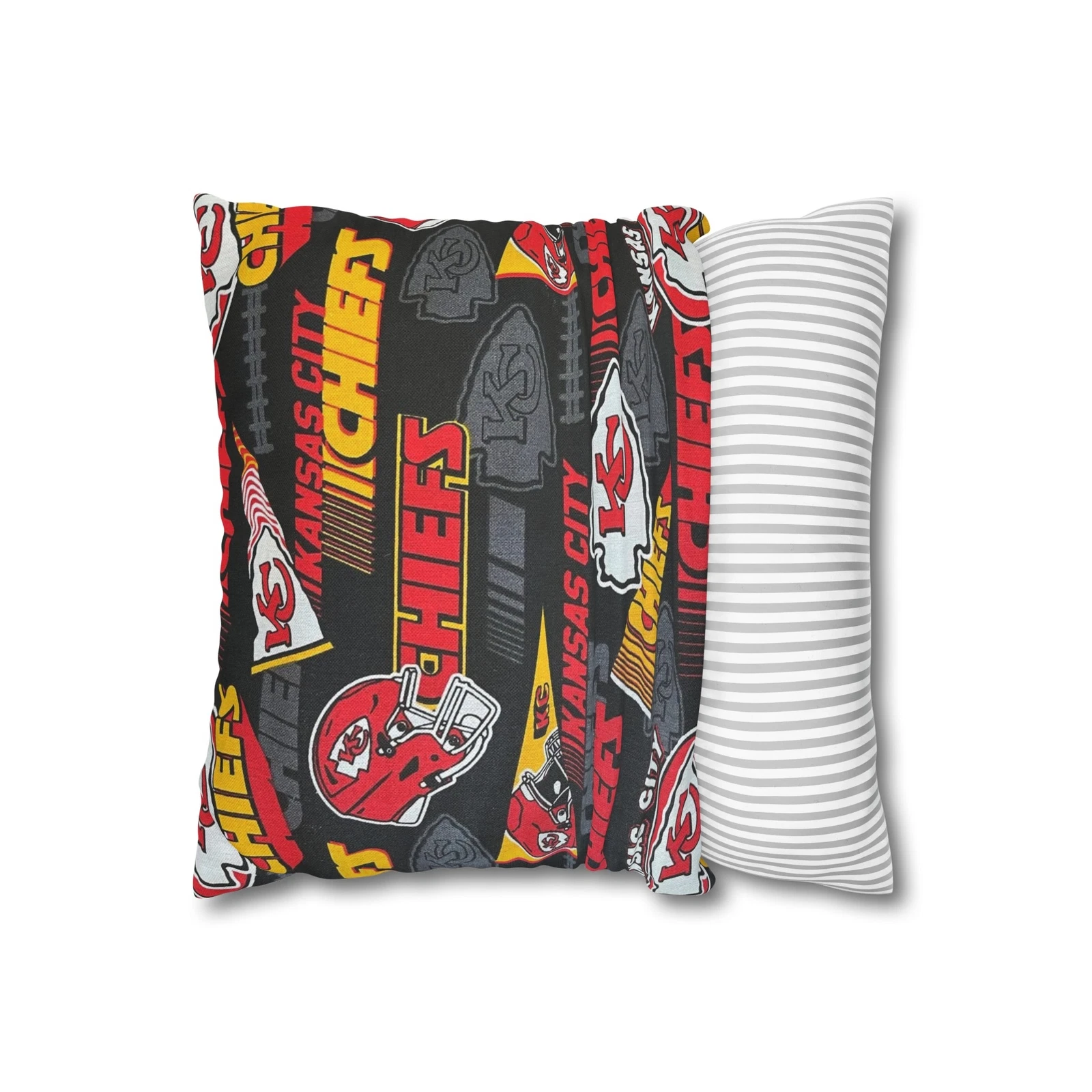 Kansas City Chiefs Spun Square Throw Pillow
