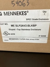 NEW in sealed box, Mennekes SLP2AV2-BLK Sloped - Top Stainless Enclosure