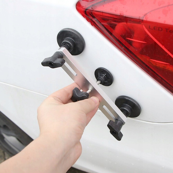 Kit Riparazione Ammaccatura Auto Levabolli Carrozzeria Con Pistola Colla foto 2