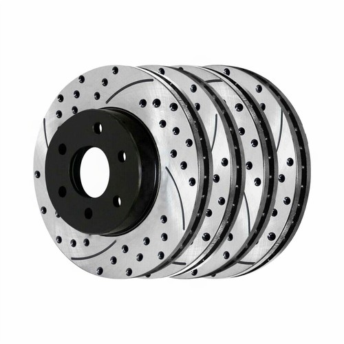 Front & Rear Drilled Slotted Brake Rotors Set of 4 For 0408 F150 06
