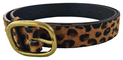 Ladies Leopard Belt - Almost Looks Like Real Fur - Leopard Print Animal