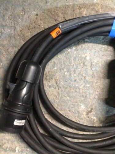 10m 32A IP44 Extension Cable - 6.0mm black H07RN-F Cable - EVENT Stage Lighting - Picture 2 of 4