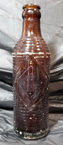 Orange Crush brown insulated glass bottle 1940's special made Prichard AL RARE - Picture 5 of 14