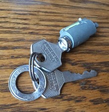 19501951 Lincoln Mercury Ignition Lock Cyl Wlogo Keys Vtg Nos-