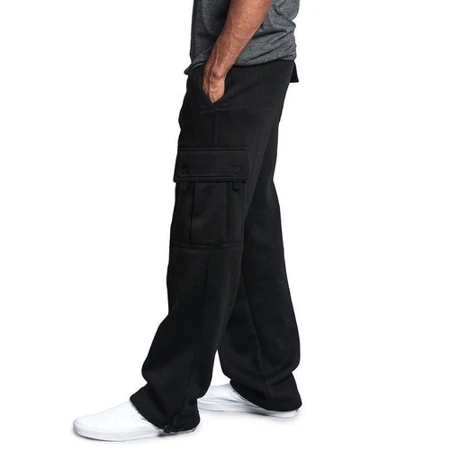 G-Style USA Men's Jogger Heavy Weight Fleece Cargo Pocket Sweat Pants - Imagen 17 de 28