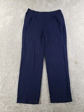 St John Marie GrayKnit Dress Pants Size 10 Navy Blue