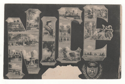 CPA 06 - NICE: MULTIVUES (ALPES-MARITIMES) GESCHRIEBEN 1911 - ITALIENISCHE BRIEFMARKE