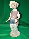 LLADRO Retired! Rare! Fisher Boy “Nino Pescador” Mint IOB 1990 Valencia Spain