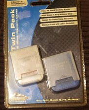 Sony PlayStation 1 PS1 Memory Cards 2 Pelican Acc. New Old Stock Factory Seal
