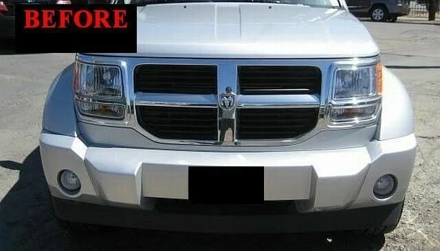 2007-2012 DODGE NITRO ХРОМИРОВАННАЯ ОТДЕЛКА ДЛЯ РЕШЕТКИ РАДИАТОРА 2008 2009 2010 2011 07 08 09 - Изображение 4 из 4