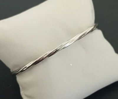 PRODUZIONE ORAFA ARETINA BRACCIALE DONNA ORO BIANCO MANETTA TORCHON 18K 750 BRACELET OR BLANC FEMME GOLD