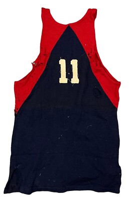 トップス 1940s McKesson Robbins Inc. athletic Vintage Circa 1930's Raiders Chainstitched Wool Wilson