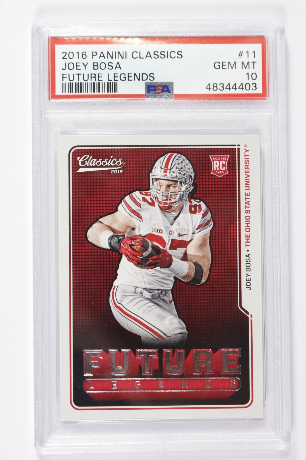 Joey Bosa Panini Classics Future Legends #11 Base