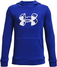UNDER ARMOUR - Boys Youth Blue Hooded Sweatshirt - Size Large