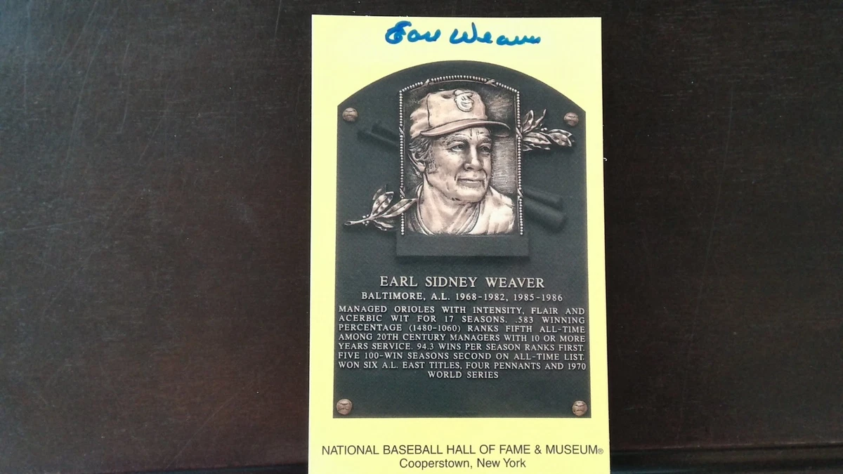 Earl Weaver MLB Original Autographed Postcards for sale | eBay
