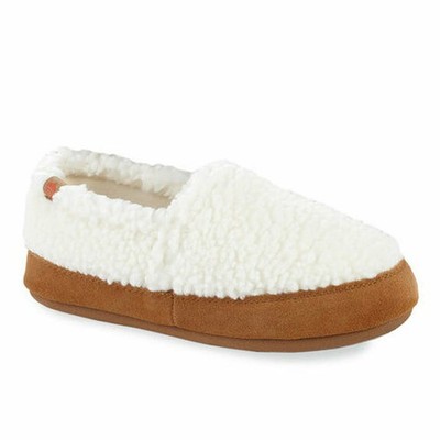 ACORN Women's Fleece Moc Slippers - wooly stripes - S