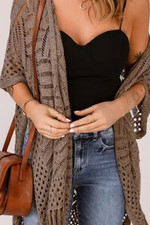 Loose Fit Fringe Kimono or Wrap One Size Fits All