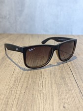 Ray-Ban Polarised Sunglasses JUSTIN MATTE HAVANA RB4165 865/T5 - 54mm