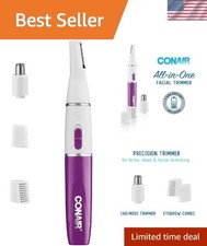 All-in-1 Facial Hair Trimmer for Women Perfect for Face Ear/Nose and Eyebrows...