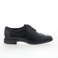 Rockport Keegan RMKEEGAN Mens Black Wide Oxfords Wingtip  Brogue Shoes