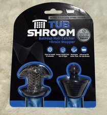 Tub Shroom Ultra Stainless Steel Comb Bathtub Hair Catcher  Drain Stopper Set