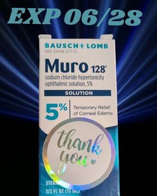 Bausch+ Lomb MURO 128 5% Solution EXP 06/28