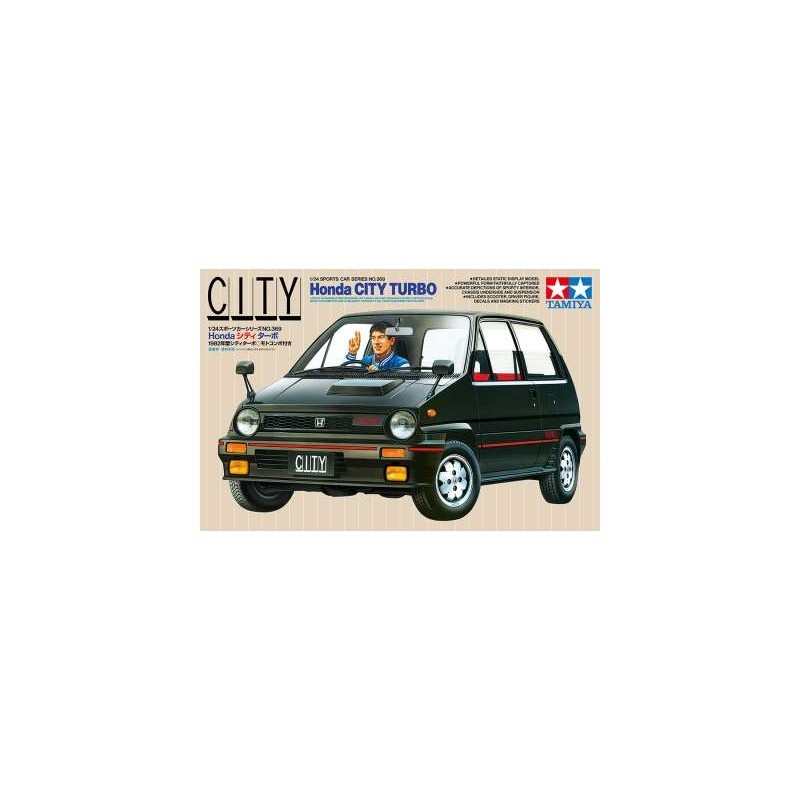Honda City Turbo Tamiya 24369 maquette 1/24 pour reproduire une voiture japonaise retro