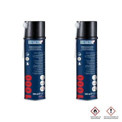 2 x Dinitrol 1000 Korrosionsschutzmittel Rostschutz Hohlraumversiegelung 2x500ml