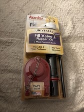 Korky QuietFILL Toilet Fill Valve Flapper Kit Universal 818BP Adjustable Quiet E