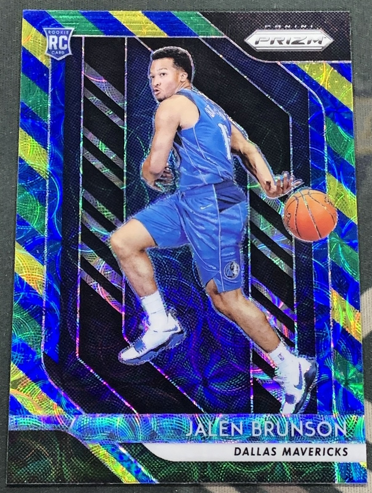 2018-19 Panini Prizm Jalen Brunson #250 RC Rookie Choice Blue/Yellow/Green
