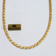 Collana uomo piena in oro giallo 18 kt 750 A MAGLIA E.804