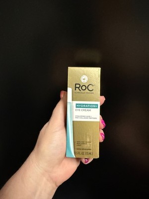 RoC Hydration Eye Cream+ W/Hyaluronic Acid, Pro-Collagen Peptides, 0.5fl oz, NEW