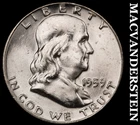 1959 Franklin Half Dollar- Silver- Choice Gem Brilliant Unc+++ Luster #J2342