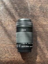 Canon EF-S 55-250mm f/4-5.6 STM IS Lens Near Mint Condition