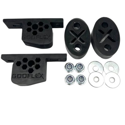 Godflex R50 R52 R53 Exhaust Hanger Poly Bush Kit MINI Cooper S - BLACK
