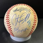 Cole Hamels + Jake Diekman + Jonathan Papelbon + Ken Giles  Autographed Baseball